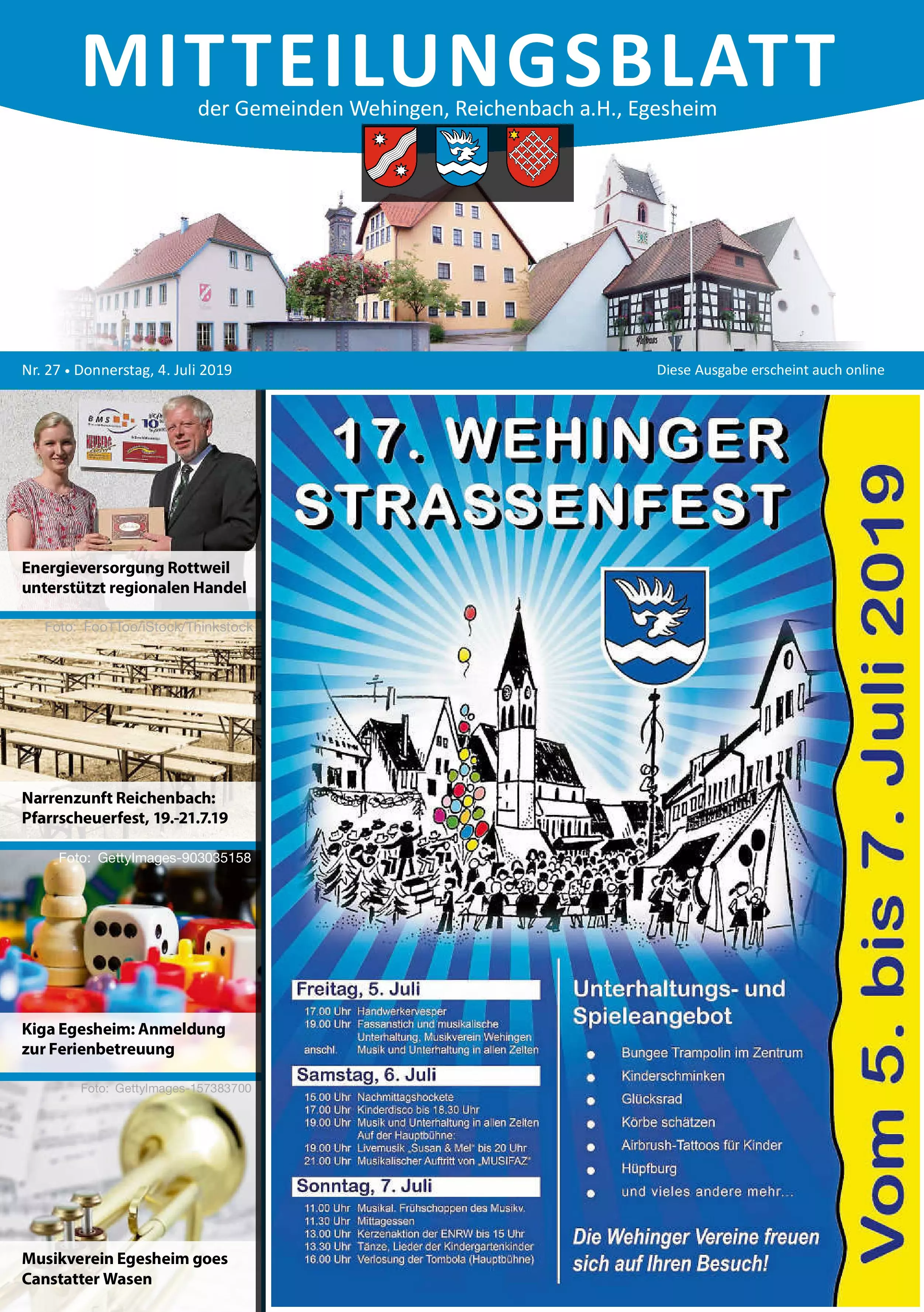 Mitteilungsblatt 27/2019