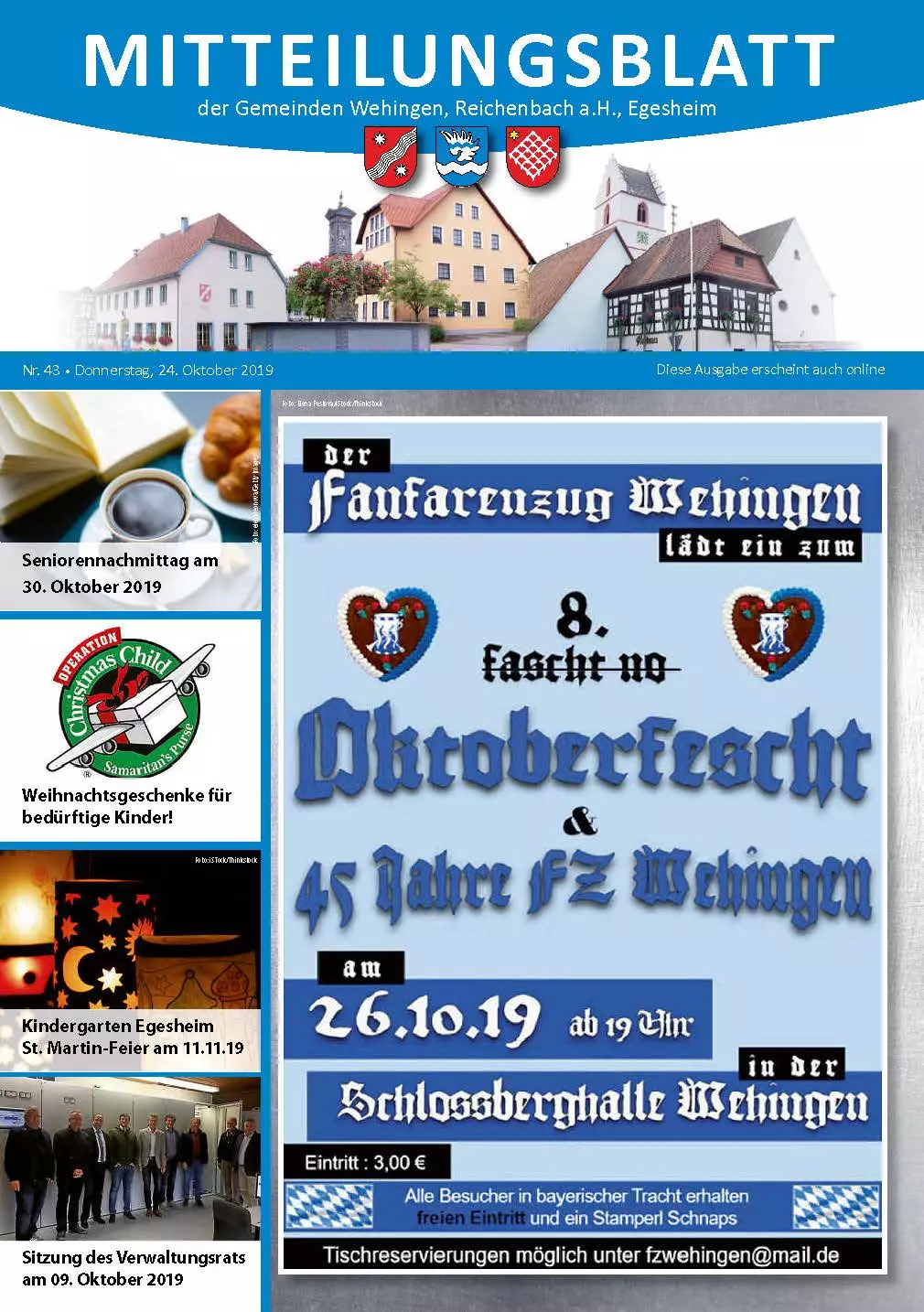 Mitteilungsblatt 43/2019