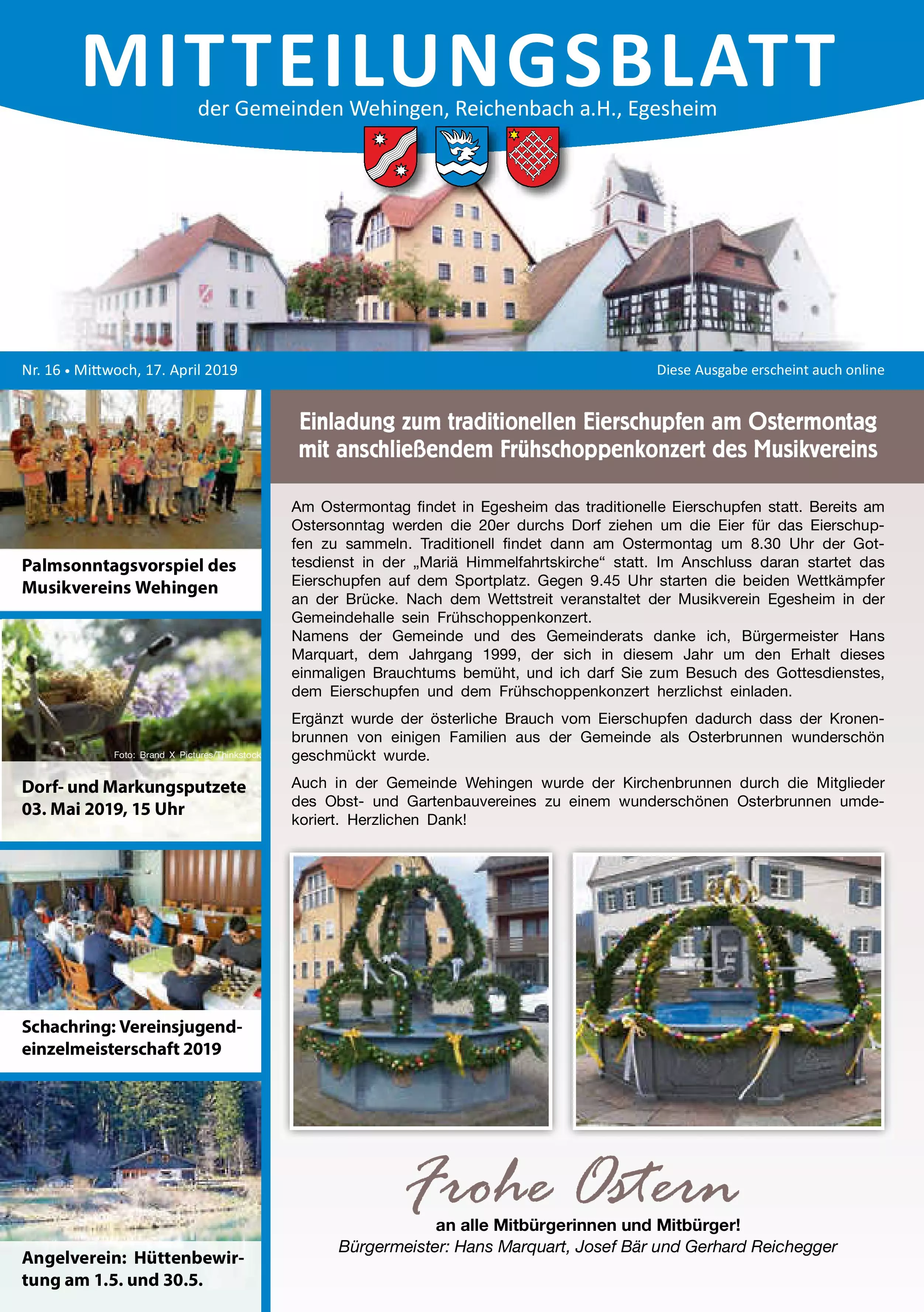 Mitteilungsblatt 16/2019