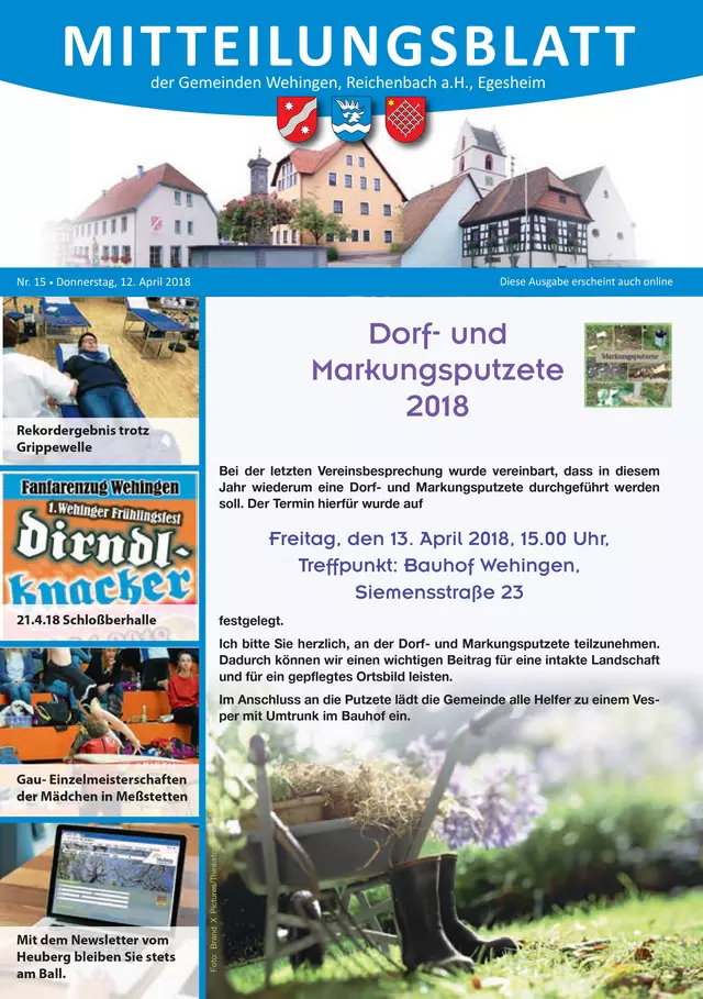 Mitteilungsblatt 15/2018