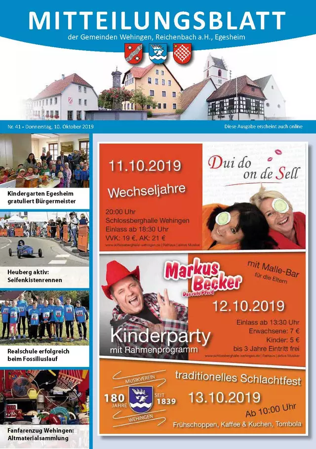 Mitteilungsblatt 41/2019