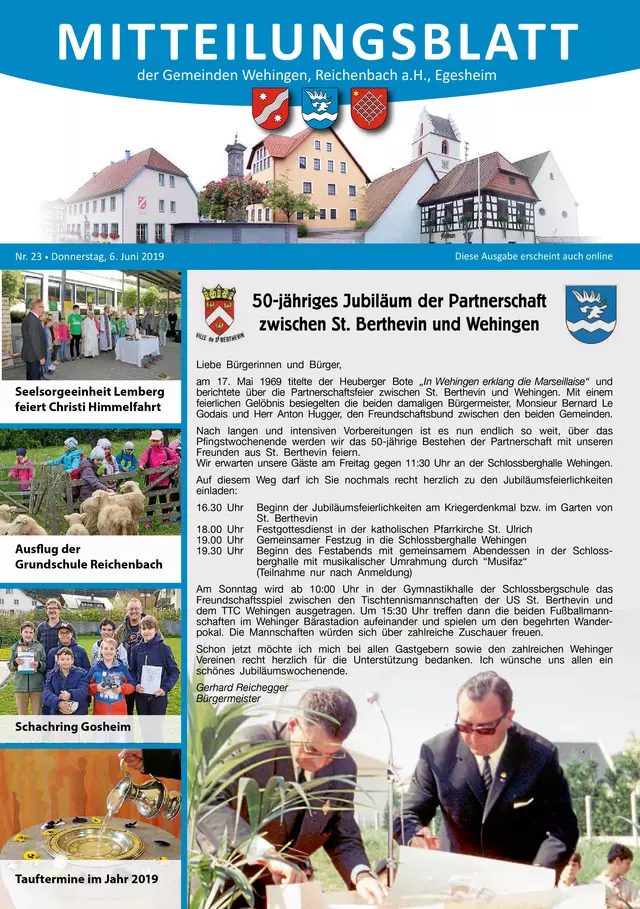 Mitteilungsblatt 23/2019